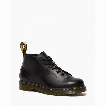 Dr Martens Férfi Church Mono Smooth Bőr Monkey Bakancs Fekete